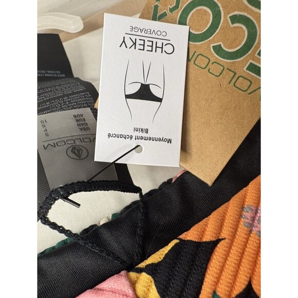 NWT- VOLCOM- HAD ME AT ALOHA-CHEEKINI Bikini Bottom Size Small Reail $52 - Picture 10 of 12